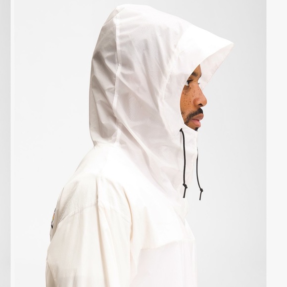 The North Face Gardenia White Outline hooded Anorak windbreaker. SZ M. NWT - Picture 3 of 7